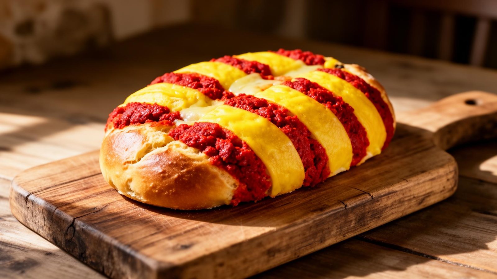 Pa de Sant Jordi amb les quatre barres