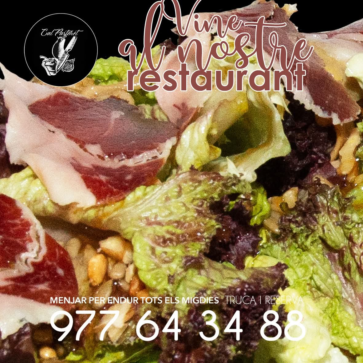 Amanida amb pernil ibèric